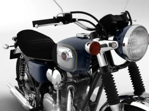 kawasaki w800 2014 3D Model