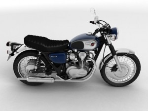 kawasaki w800 2014 3D Model
