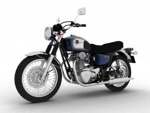 kawasaki w800 2014 3D Model
