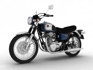 kawasaki w800 2014 3D Model