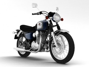 kawasaki w800 2014 3D Model