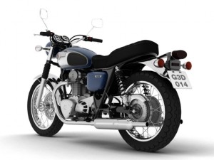 kawasaki w800 2014 3D Model