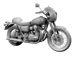 kawasaki w800 crs 2014 3D Модель