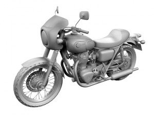 kawasaki w800 crs 2014 3D Модель
