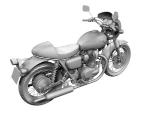 kawasaki w800 crs 2014 3D Модель