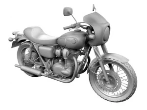 kawasaki w800 crs 2014 3D Model