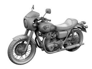 kawasaki w800 crs 2014 3D Модель