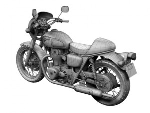 kawasaki w800 crs 2014 3D Модель