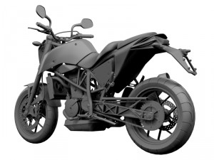 ktm 690 duke 2014 3D Model