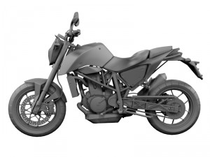 ktm 690 duke 2014 3D Model
