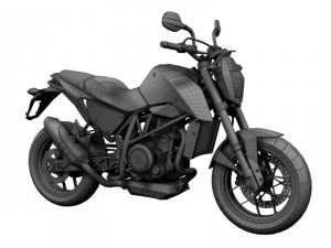 ktm 690 duke 2014 3D Model