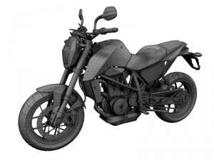 ktm 690 duke 2014 3D Model