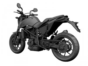 ktm 690 duke 2014 3D Model
