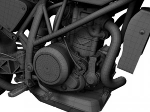 ktm 690 duke 2014 3D Model