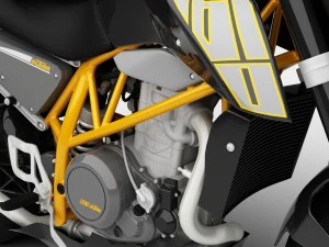 ktm 690 duke track 2014 3D Model