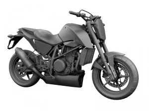ktm 690 duke track 2014 3D Model