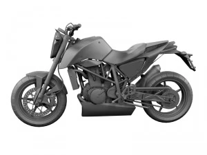 ktm 690 duke track 2014 3D Model