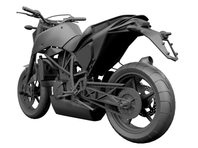 ktm 690 duke track 2014 3D Model in Motorcycle 3DExport