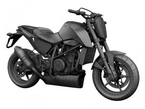 ktm 690 duke track 2014 3D Model