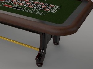 roulette table 3D-Modell