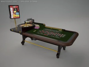 roulette table 3D Model