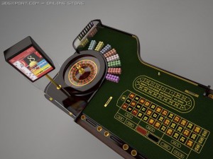 casino roulette table 3D Modell