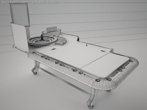 casino roulette table 3D Modell