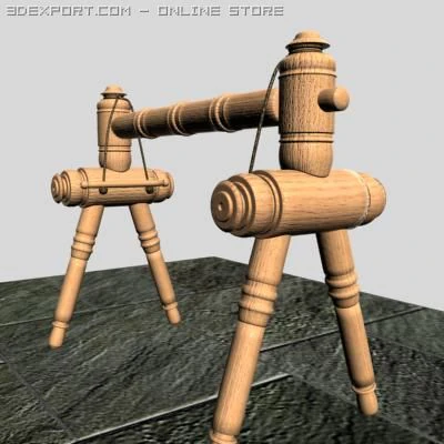 cradle 3D Model .c4d .max .obj .3ds .fbx .stl .blend 