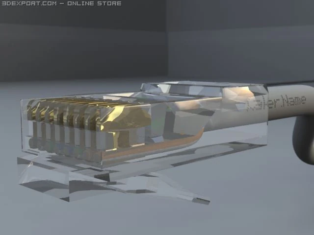 rj45 Modèle 3D .c4d .max .obj .3ds .fbx .stl .blend 