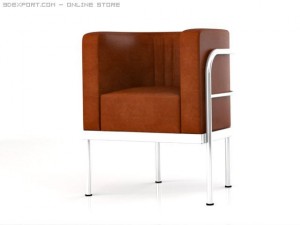 zanotta ondina chairs 3Dモデル