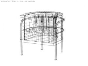zanotta ondina chairs 3Dモデル
