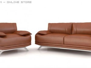 wilcox leather chairs Modelo 3D