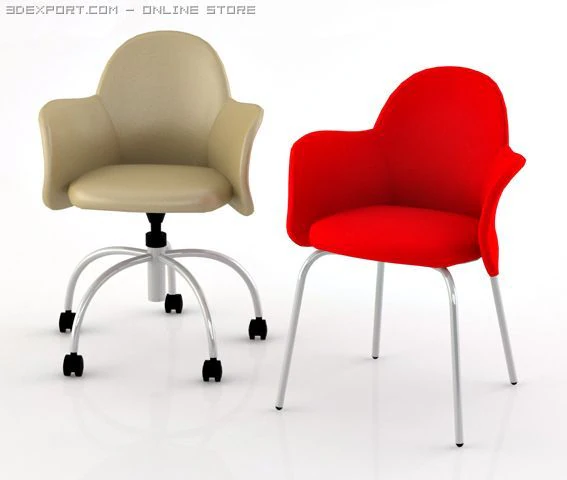flower chair 3D Model .c4d .max .obj .3ds .fbx .stl .blend 