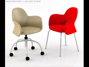 flower chair Model 3D