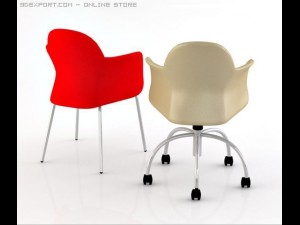 flower chair Model 3D