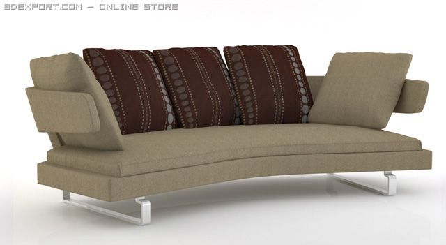 arne sofa 3D Model .c4d .max .obj .3ds .fbx .stl .blend 