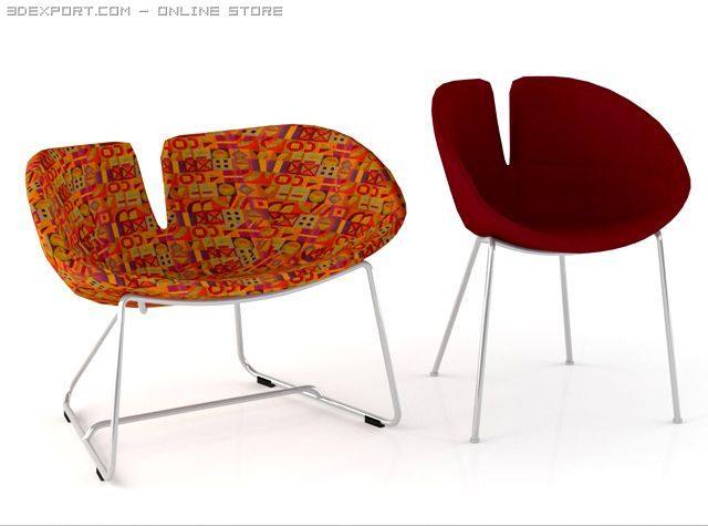 fjord chairs 3D Modell .c4d .max .obj .3ds .fbx .stl .blend