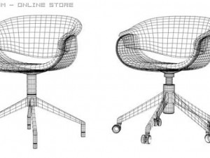 sina chairs 3D 模型