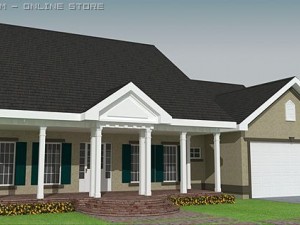 country style house 004 Modelo 3D