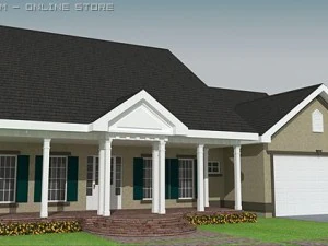 casa de estilo campestre 004 Modelo 3D