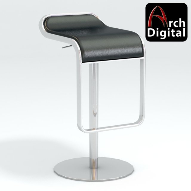 lem piston stool 3D Модель .c4d .max .obj .3ds .fbx .stl .blend 