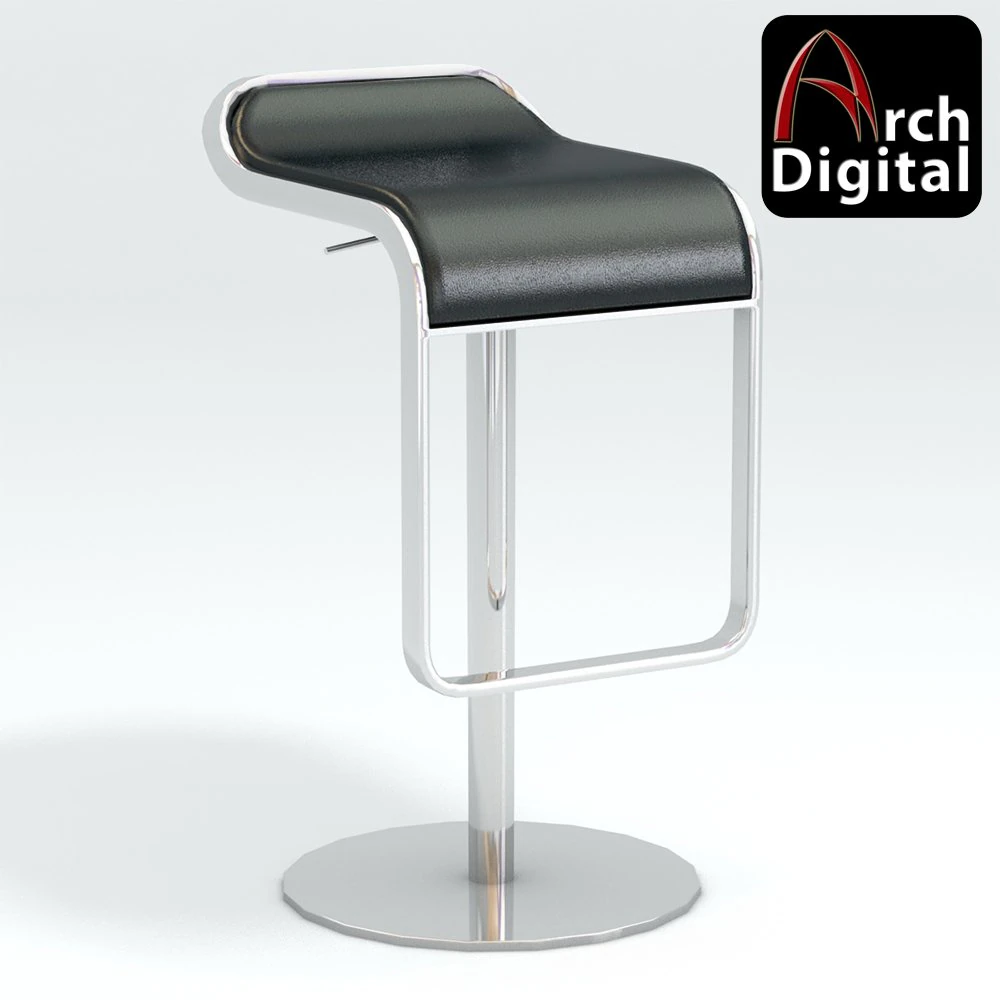 lem piston stool 3D Model .c4d .max .obj .3ds .fbx .stl .blend