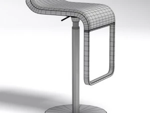 lem piston stool 3D Model