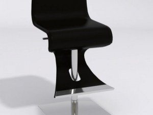 boston bar stool 3D मॉडल
