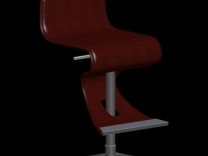 boston bar stool 3D मॉडल