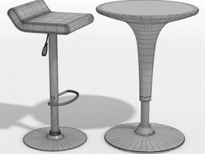 mojito bar stool 3D-Modell