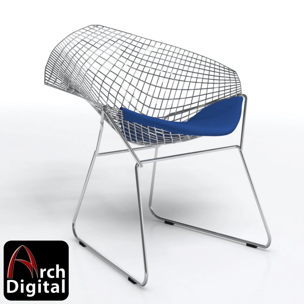 silla de diamante Modelo 3D .c4d .max .obj .3ds .fbx .stl .blend 