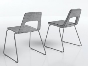 studio chair Modello 3D