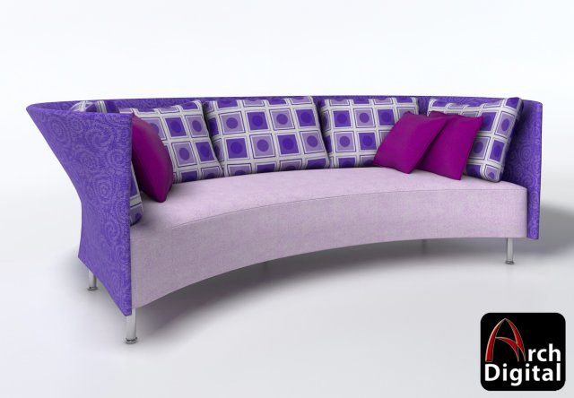 juliet sofa Modello 3D .c4d .max .obj .3ds .fbx .stl .blend 