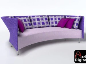 canapé Juliette Modèle 3D